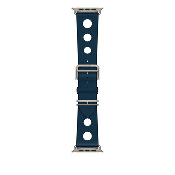 Apple Watch Hermès - 49 公釐 Bleu De Malte 馬爾他藍色 Scub’H Diving 錶帶