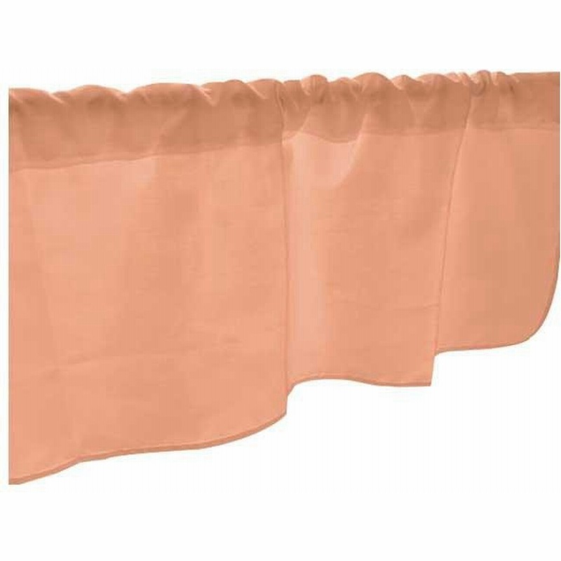 カフェカーテン オレンジ Dic35 1000 450mm おしゃれ 目隠し 短い キッチン 棚 のれん インテリア かわいい 通販 Lineポイント最大0 5 Get Lineショッピング