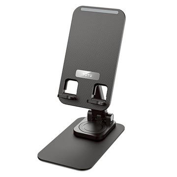 TOTU 拓途 平板/手機支架 桌上型360度旋轉折疊收納 碳鋼  黑色  1個  TS-3