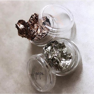 日本jou jou ◆ Dejouer ebru金銀箔紙美甲飾品煙熏超薄指甲飾品