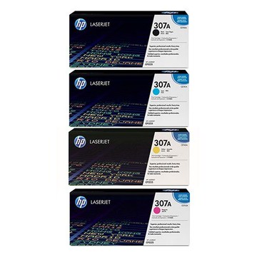 【超殺組合價】HP 307A  CE740A/CE741A/CE742A/CE743A 原廠碳粉匣一黑三彩特惠組