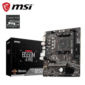 微星 B550M-A PRO 主機板+雷克沙 D4 16G 3200 Thor XMP