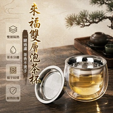台灣出貨✨ 玻璃雙層泡茶壺 150ml 來福茶漏 防燙單人茶具 手工獨飲茶壺 帶矽膠蓋