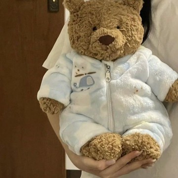 手工娃衣適用玩偶巴塞羅那熊配飾娃衣的衣服47cm36cm28