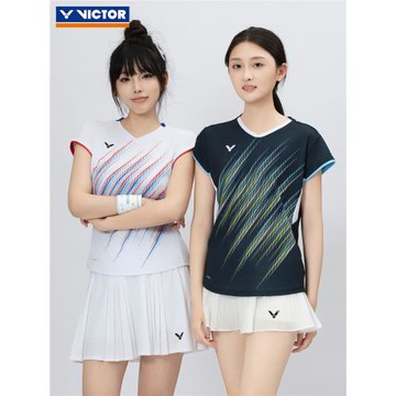 VICTOR勝利羽毛球服威克多男女款清爽舒適針織運動短袖T恤T-60022