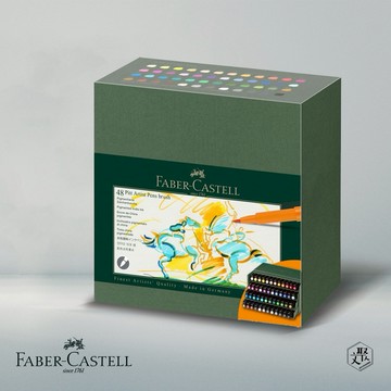 【Faber Castell】PITT藝術筆精裝版套組48色(原廠正貨)