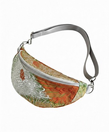 華麗大菊花腰帶改造 斜背包 側背包