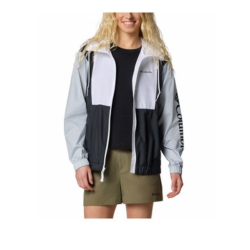Columbia 女款- 防曬UPF40防潑風衣外套-白色 UWR83850WT/JS