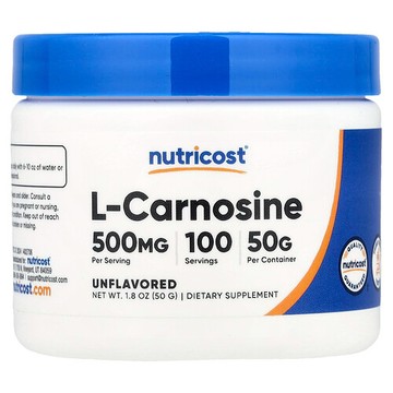 Nutricost, L-肌肽，原味，1.8 盎司（50 克）