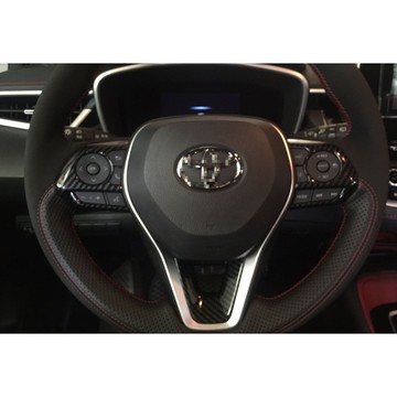 歐力斯~豐田 TOYOTA 19-25年 12代 ALTIS 方向盤裝飾片 方向盤飾框 方向盤裝飾框 方向盤框 碳纖維紋