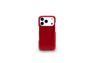 iPhone 17 Pro 經典系列-磁吸手機皮套-辣椒紅