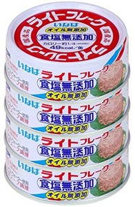 いなば食品 いなば 国産ライトフレーク食塩無添加 70G×4缶