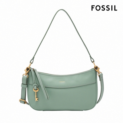 FOSSIL Skylar 真皮法棍包-琉璃綠色 SHB3119116