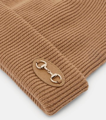 Gucci Horsebit ribbed-knit wool beanie