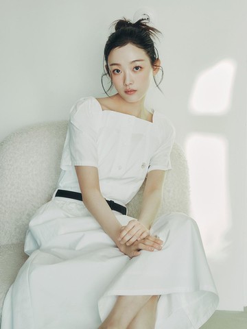 Square Neck Button-Up Blouse (JZBL321A)