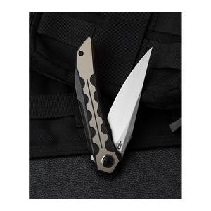 BESTECH KNIVES 折りたたみナイフ SAMARI フレームロック式 ブロンズカラー 収納ポーチ付き BT2009D