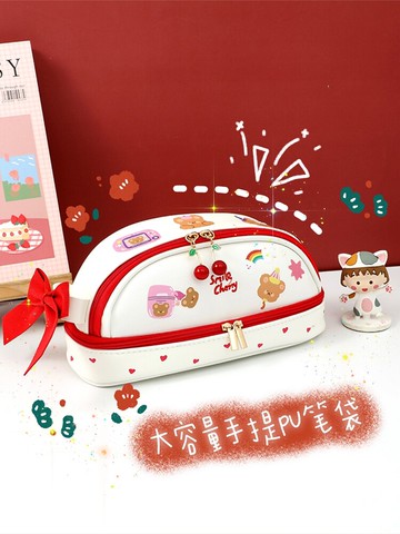 2021年新款日系筆袋初中學生女生ins網紅小學生可愛女孩版鉛筆文具盒大容量高顏值女童流行2022