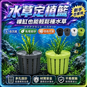【現貨】魚缸水草定植籃 水草種植杯 水草固定籃 水族造景配件 多孔透氣設計 水草泥培養杯 自沉底水草盆 水草泥 水草用品