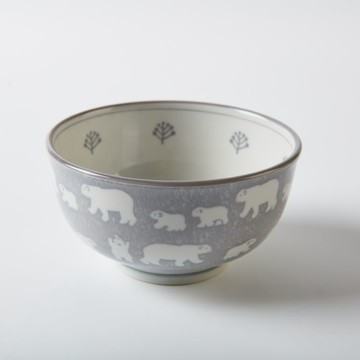 輕量丼碗 白熊 GY 13CM NITORI宜得利家居