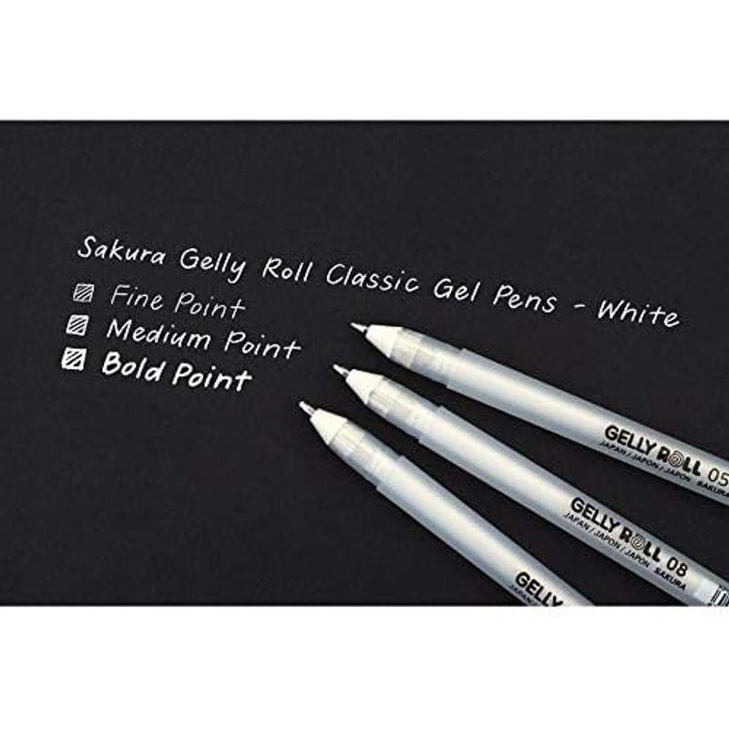 サクラクレパス SAKURA Gelly Roll Classic White 3サイズセット ジェルボールペン ゲリーロール XPGB-3