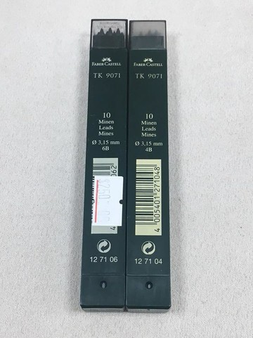 Faber-Castell TK9071 3.15mm繪圖筆芯(4B/127104 6B/127106)