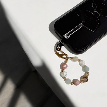 Mimis設計款 白薔薇 胎毛水晶吊飾