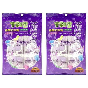 室翲香 薰衣草香氛防蟲劑 衣櫥化妝室專用IN-010 增量版和紙掛裝防蟲劑  2包  225g