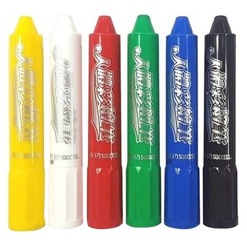 SUCCESS 人體彩繪筆 Set 6色 鮮豔色彩 水溶性配方  1盒