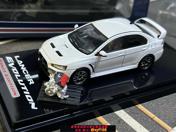 {保固一年 可打統編}現貨1/64 Hobby japan 三菱Evo10代附引擎LANCER  合金靜態模型