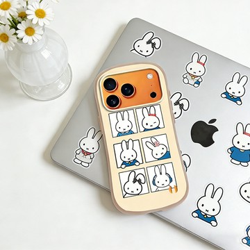 小蠻腰格子小兔iPhone蘋果17e 16/15pro防摔14/13防護保護殼12/11手機殼 潮