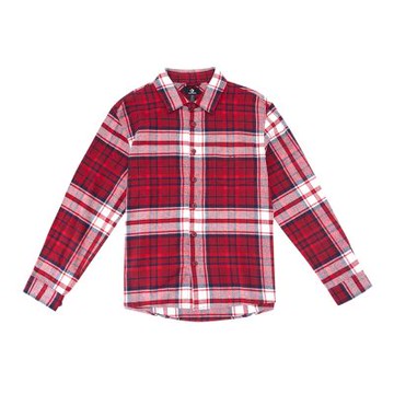 Converse Yoth Ls Woven Top 男款 紅色 格紋 馬年 襯衫 長袖 UCJ393-B35