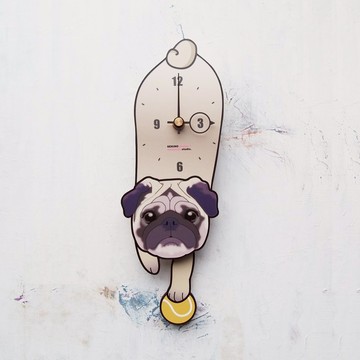 D-97 巴哥 - 動物造型鐘擺鐘