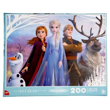 古部 二合一幼兒童拼圖 寶寶益智玩具冰雪奇緣 Set 200片  1組