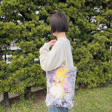 new/花路包-陽光/單肩/通勤/水桶/布包/麻繩帆布 托特包