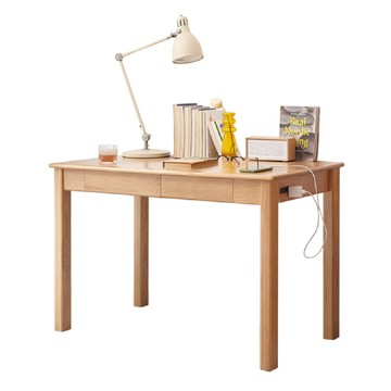 【RICHOME】 鹿特丹原木雙抽書桌(120CM)雙抽120CM