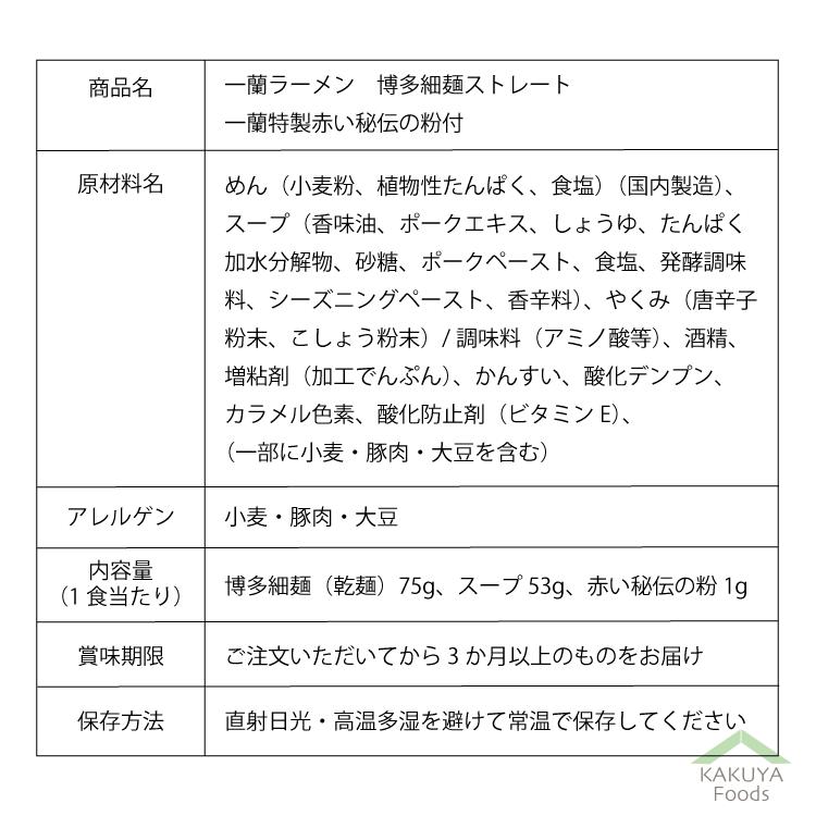 一蘭 博多 細麺 30食 ご当地 ラーメン 取り寄せ 名店 ストレート 5食×6箱セット 特製赤い秘伝の粉付き まとめ買い 豚骨 とんこつ