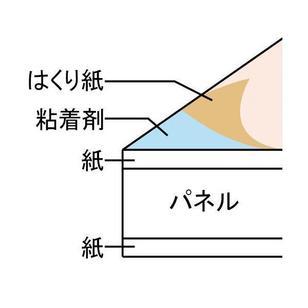 TANOSEE のり付パネル A2 605x455x7mm 1ケース