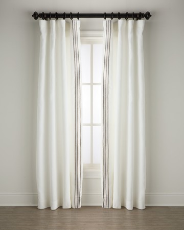 Trelli Light-Filtering Linen Drapery Panels, 52" x 96" - Set of 2