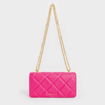 Paffuto 菱格鍊帶長夾