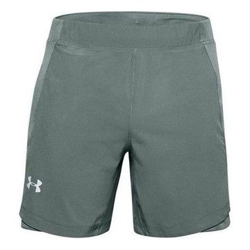 Under Armour Qualifier SpeedPocket 7 inch Shorts 'Green'