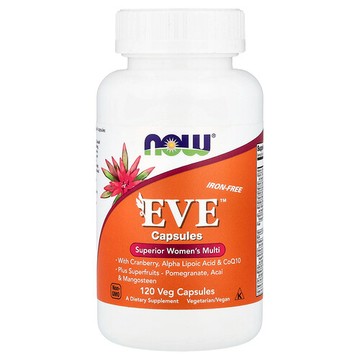 NOW Foods, Eve™，優效女士多營養素，無鐵，120 粒素食膠囊