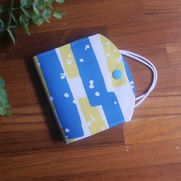 訂製款=口罩暫存套/口罩收納套=幾何風格=落雪=湖藍(共2色)