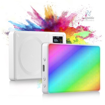 Godox MA5R 磁性充電 RGB 視頻燈袖珍 LED 補光燈適用於手機攝影燈 1800K-10000K Dimma