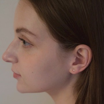 MAISON M So法珍珠耳環 粉橘色 Tiny