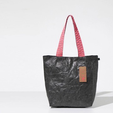 Miyansol韓國皺皺托特包(長背帶)-J.竹碳莓果 防水輕量通勤款