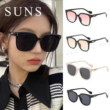 【SUNS】抗UV太陽眼鏡 韓版ins大框潮流墨鏡 漸層系列 百搭質感墨鏡 輕量材質 配戴舒適 S202