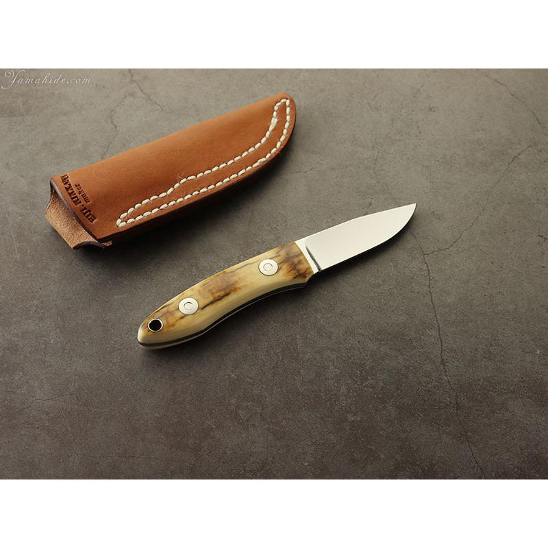 吉川 英治 作 1101 リトルベビー ラムユーティリティー マンモスアイボリー シースナイフ Eiji Kikkawa Little Baby Utility Sheath knife