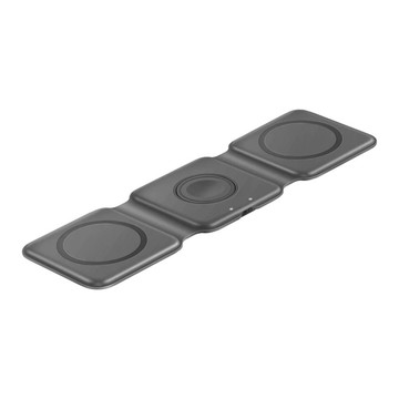 Bazic GoMag Trio 三合一便攜式折疊磁吸無線充電座 - 灰色