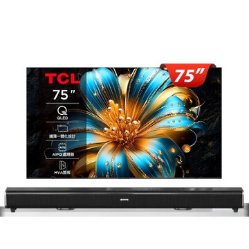 TCL 75吋 T6C QLED Google TV 量子智能連網液晶顯示器(75T6C)+劇院聲霸