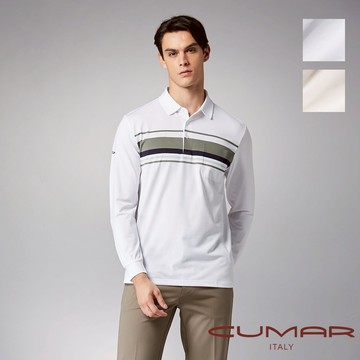 CUMAR 男裝長袖襯衫領吸濕排汗POLO衫(HiCool) / 259240
